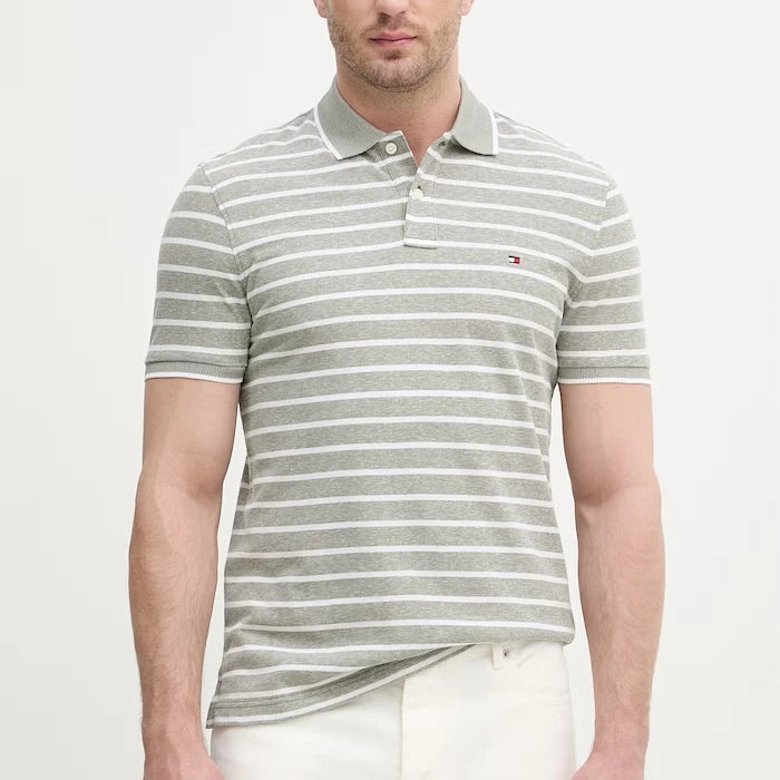 Tommy Hilfiger erkek keten karışımlı polo tişört