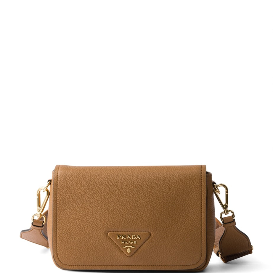 Brown Leather Cross-Body Bag