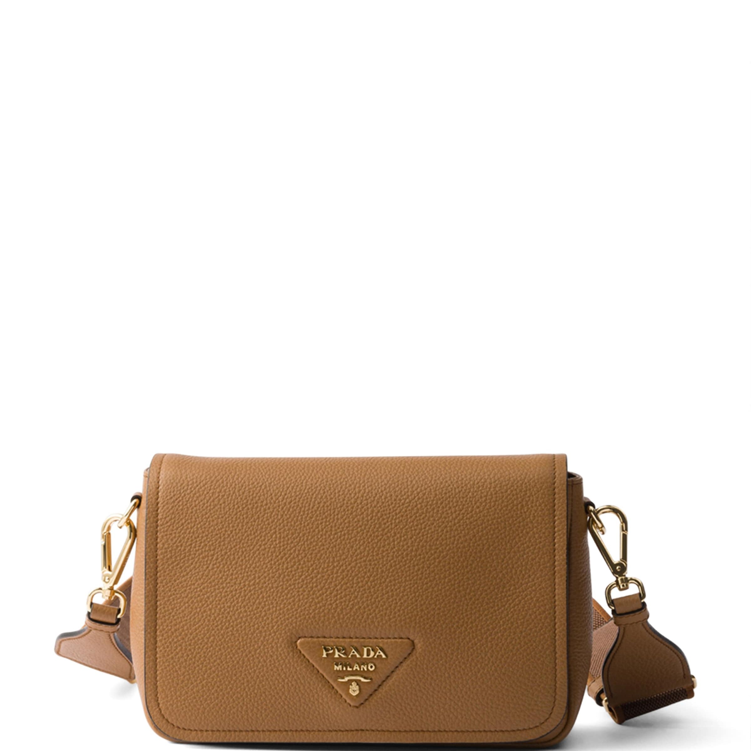 Brown Leather Cross-Body Bag