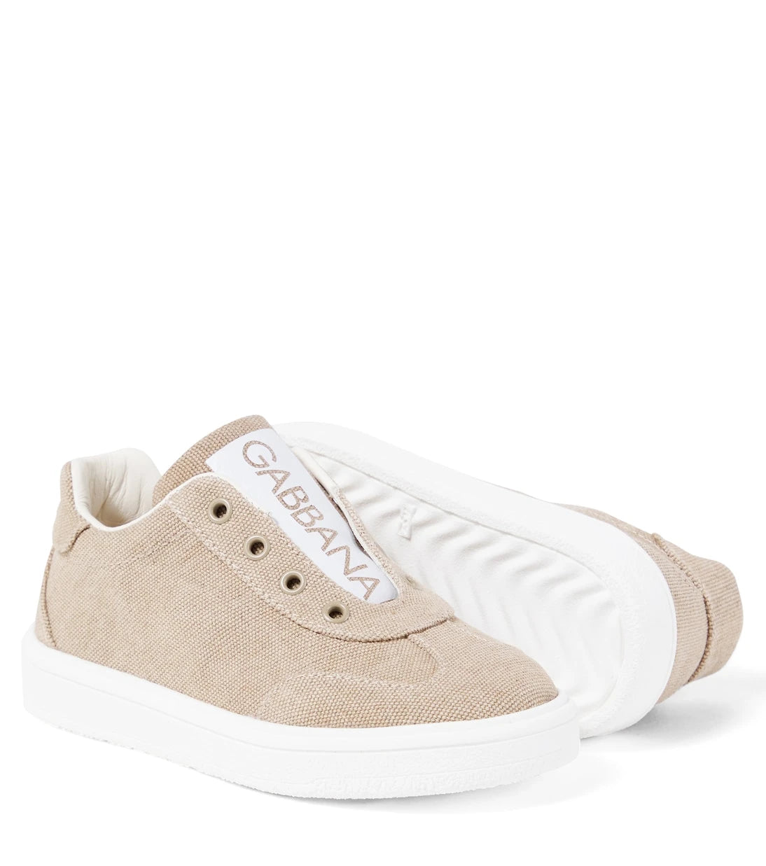 Dolce&Gabbana Kids - Canvas slip-on shoes