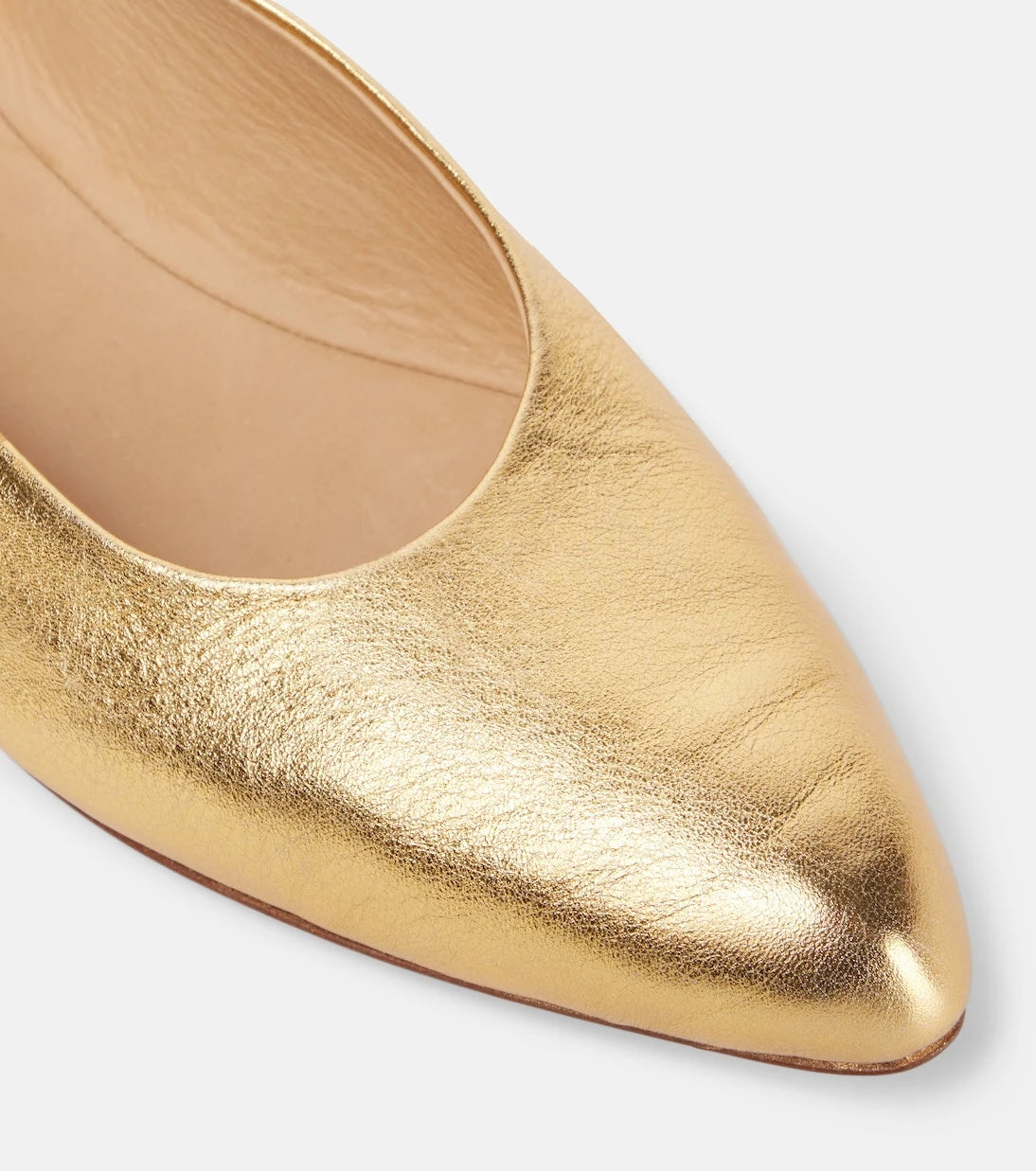 Gabriela Hearst - Andre metallic leather ballet flats