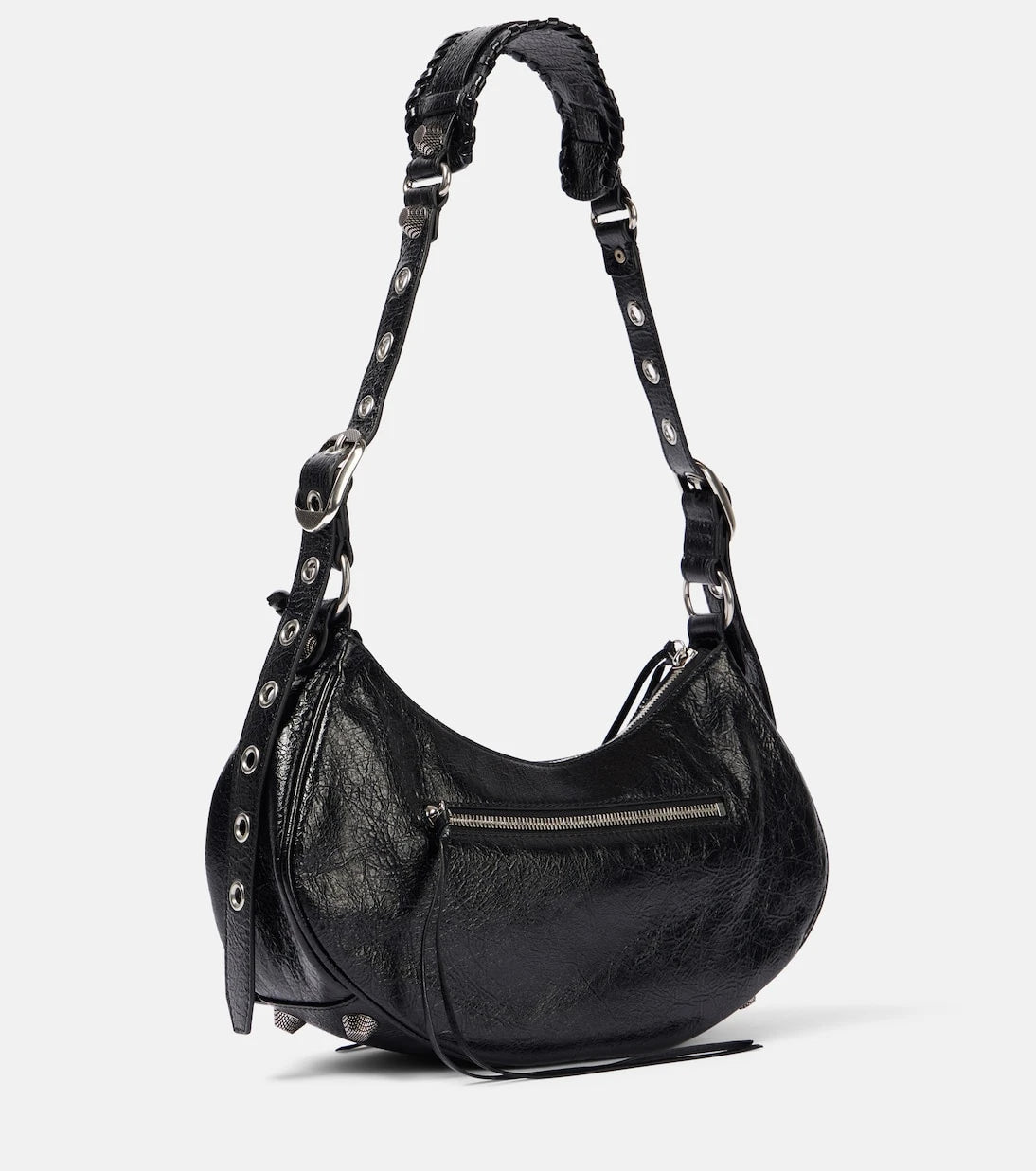 Balenciaga - حقيبة كتف Le Cagole صغيرة من الجلد