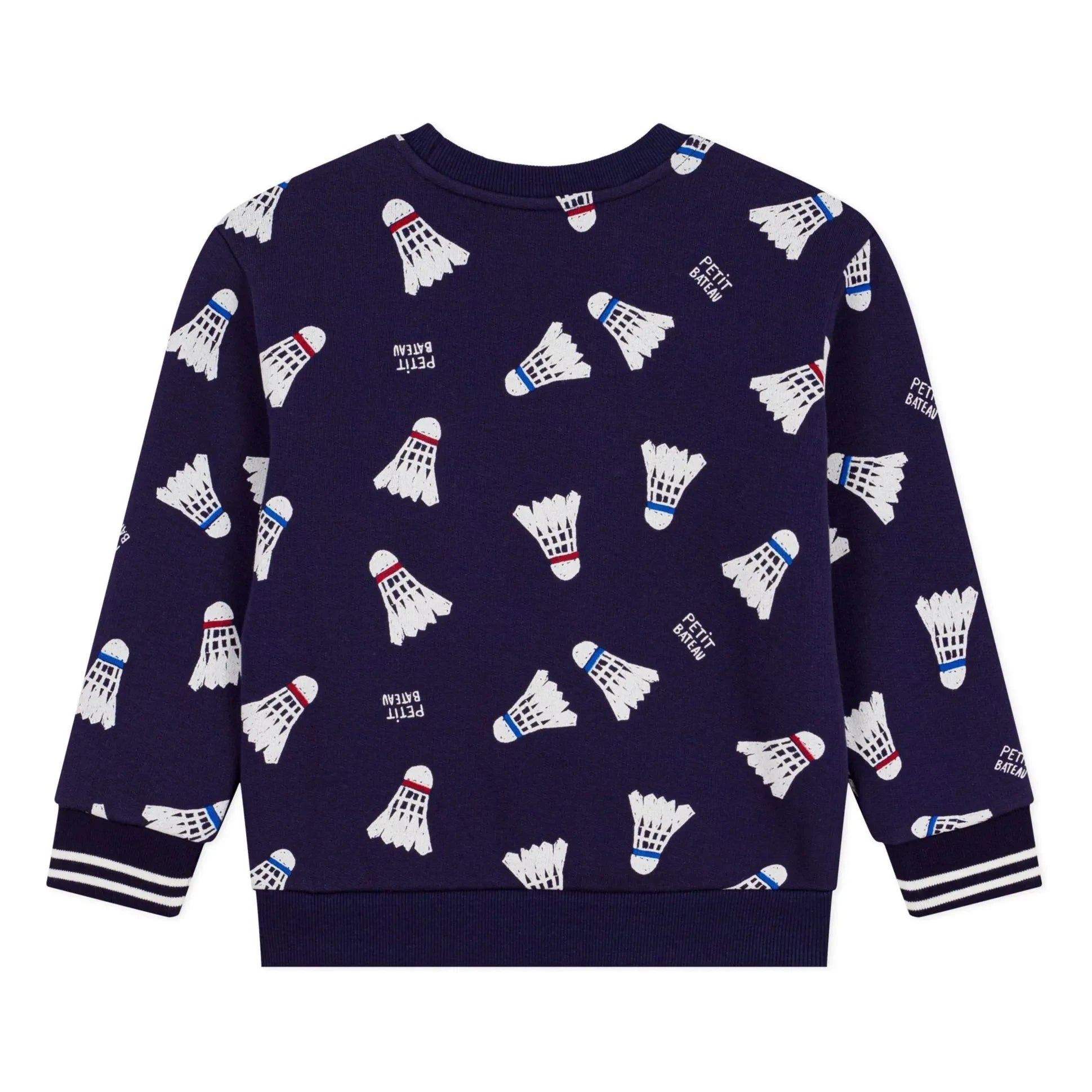 Petit Bateau - Badminton fleece sweatshirt | Midnight blue