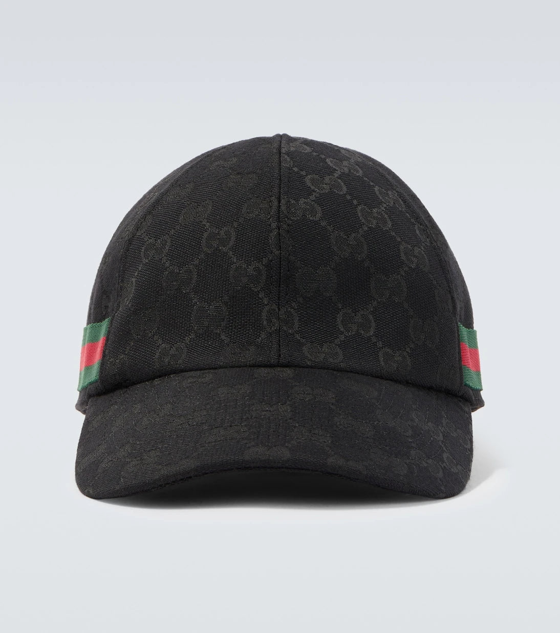 Gucci - قبعة بيسبول من قماش GG ويب سترايب