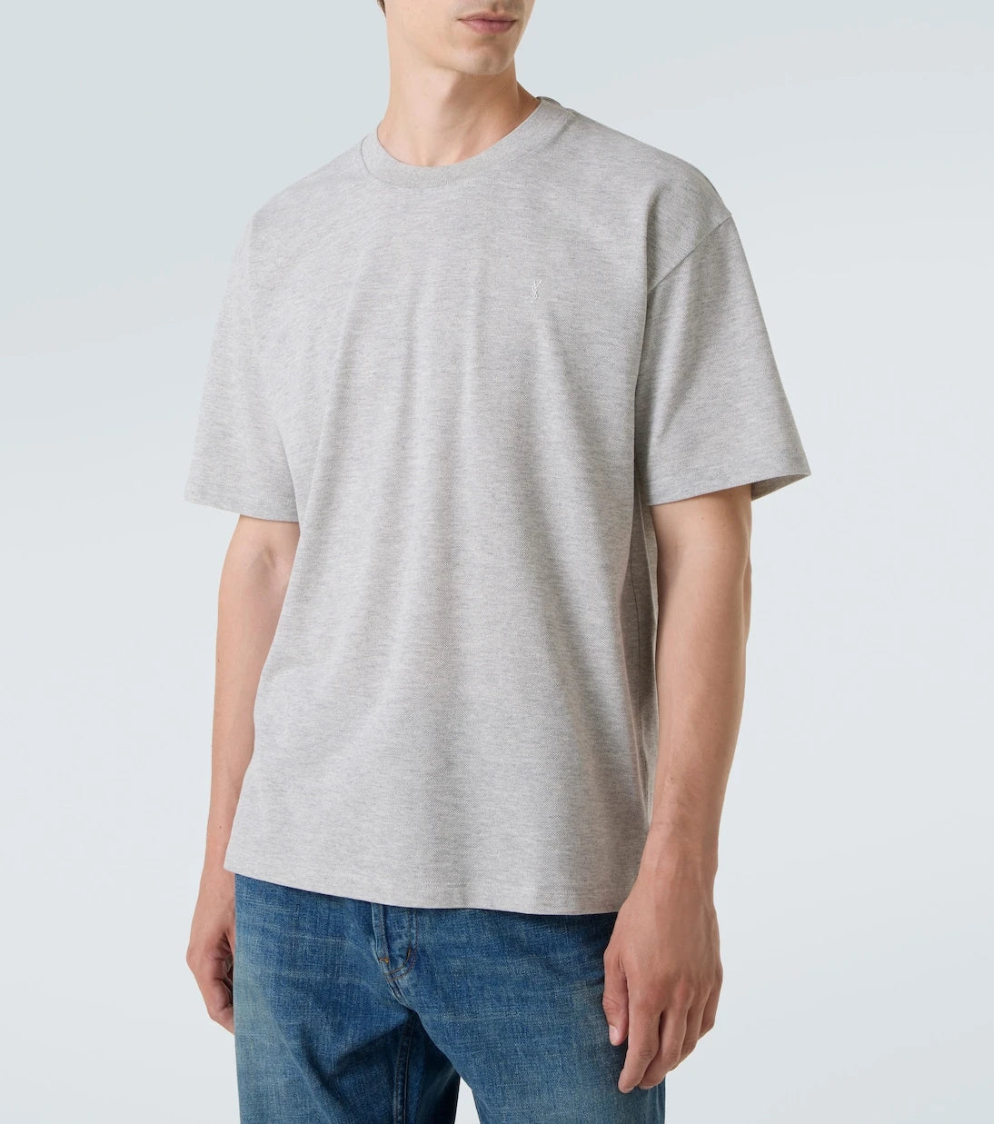 Saint Laurent - Cassandre cotton-blend T-shirt