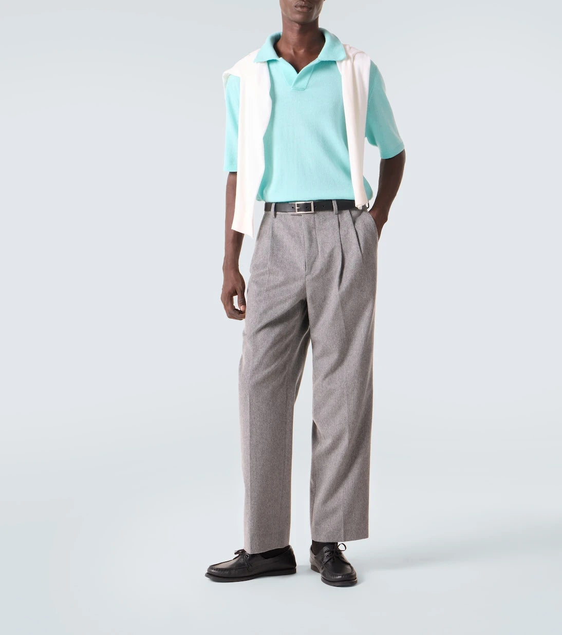 Allude - Wool and cashmere polo sweater