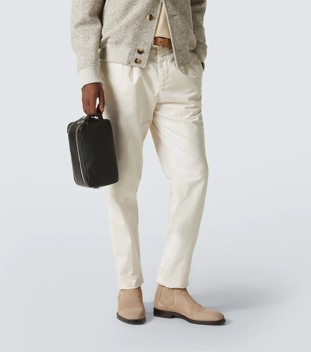Brunello Cucinelli - Leather toiletry bag