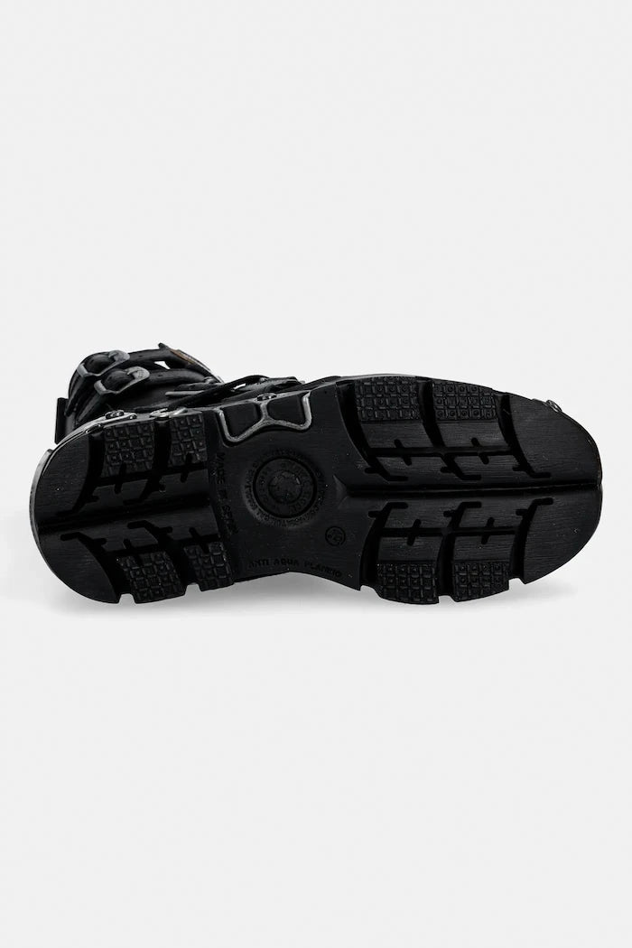 New Rock ITALI NEGRO, PULIK FUEGO LILA, REACTOR NEGRO Deri Bot