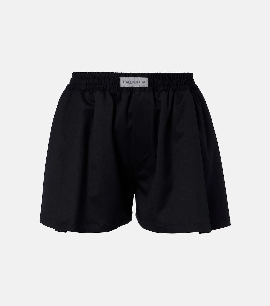 Balenciaga - Logo wool-blend shorts