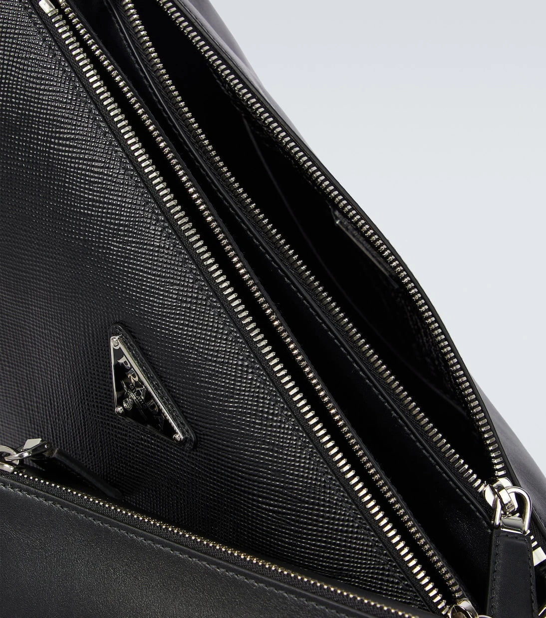 Prada - Triangle Saffiano leather shoulder bag