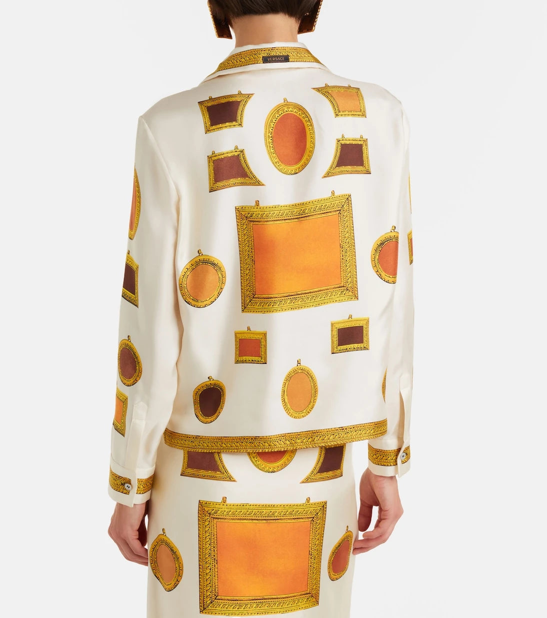 Versace - Printed silk twill shirt
