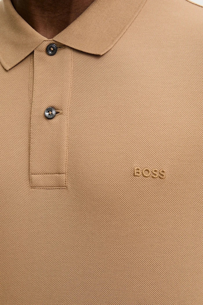 BOSS erkek pamuklu yakalı tişört Pallas