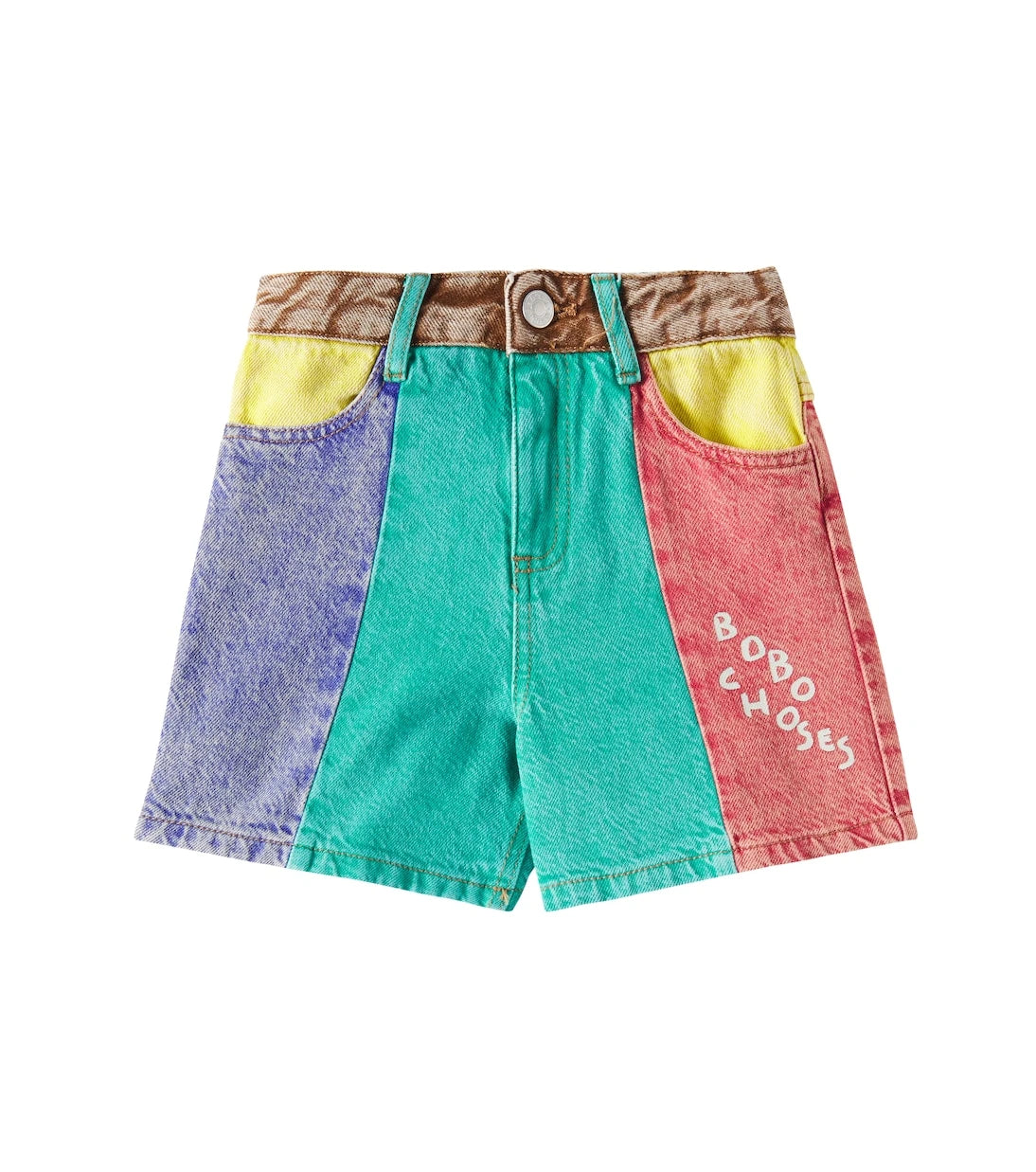 Bobo Choses - Colorblocked denim shorts