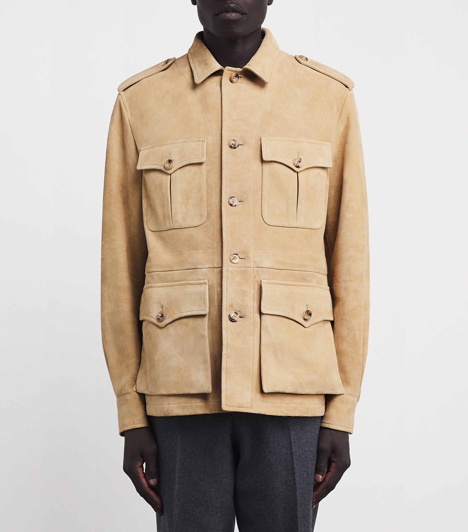 Ralph Lauren Purple Label x Wimbledon Suede Safari Jacket