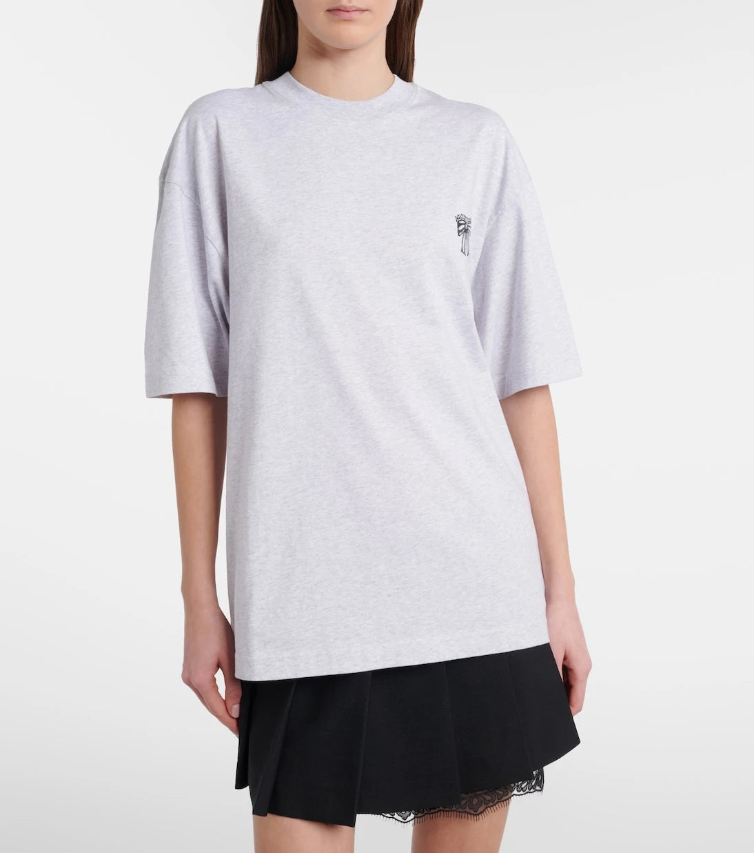 Acne Studios - تي شيرت جيرسيه قطني بشعار