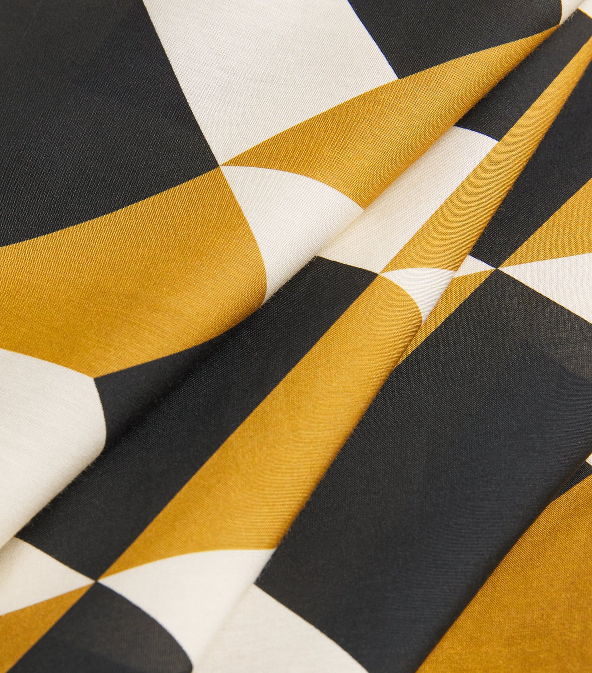 Multi Cotton-Silk Geometric Sarong