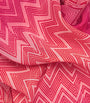 Missoni Red Silk Zigzag Crop Top