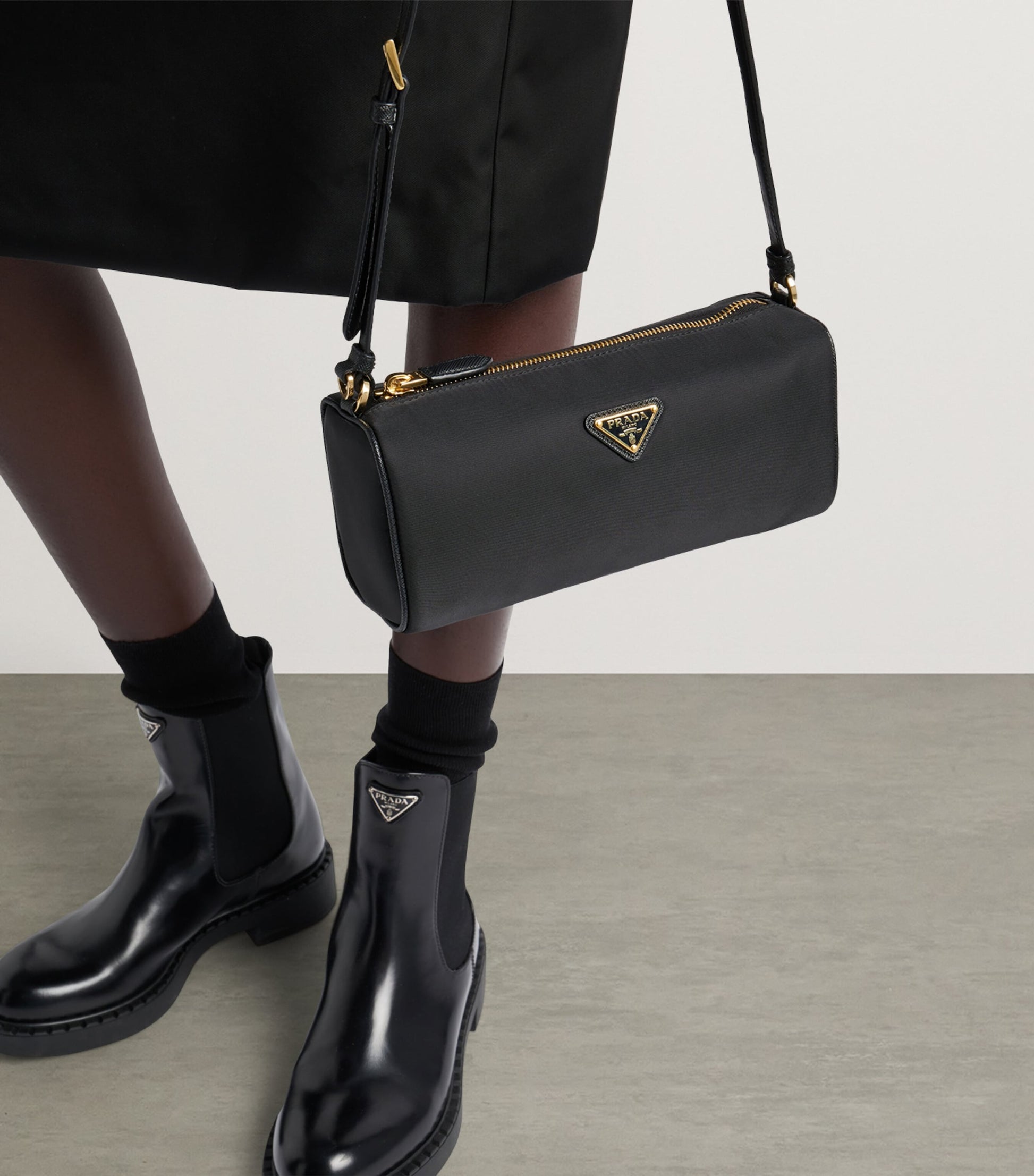 Prada Black Re-Nylon Shoulder Bag