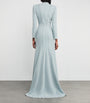 Blue Embellished Victoire Gown