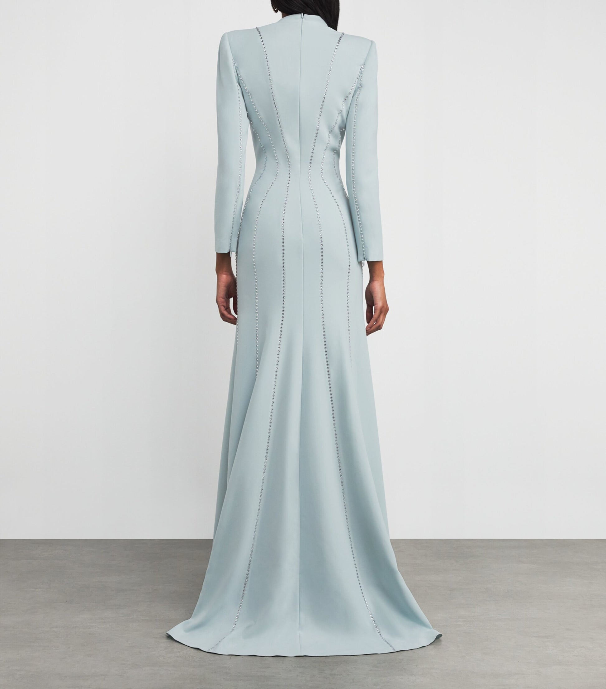Jenny Packham Blue Embellished Victoire Gown
