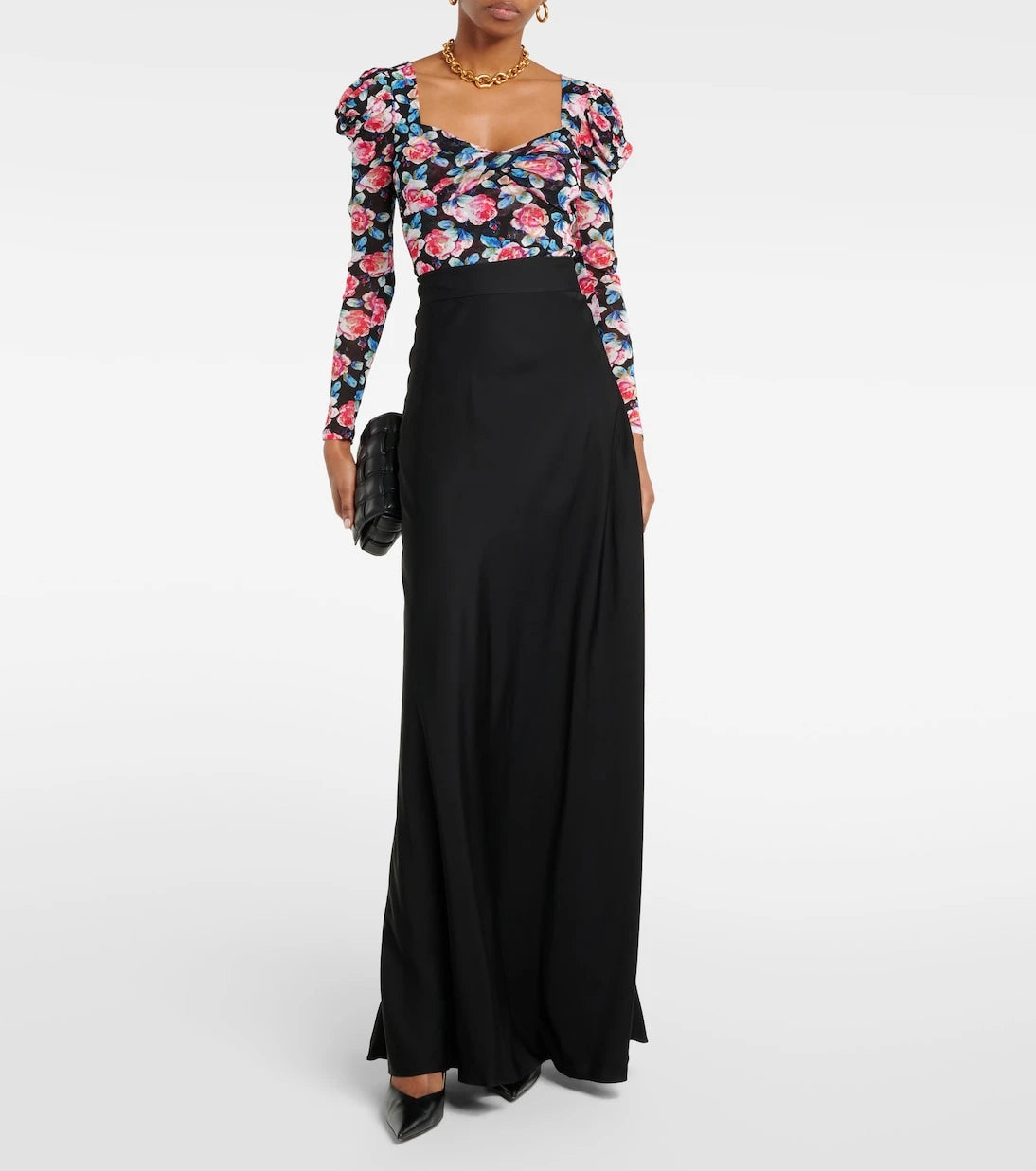 Diane von Furstenberg - Erik floral mesh bodysuit