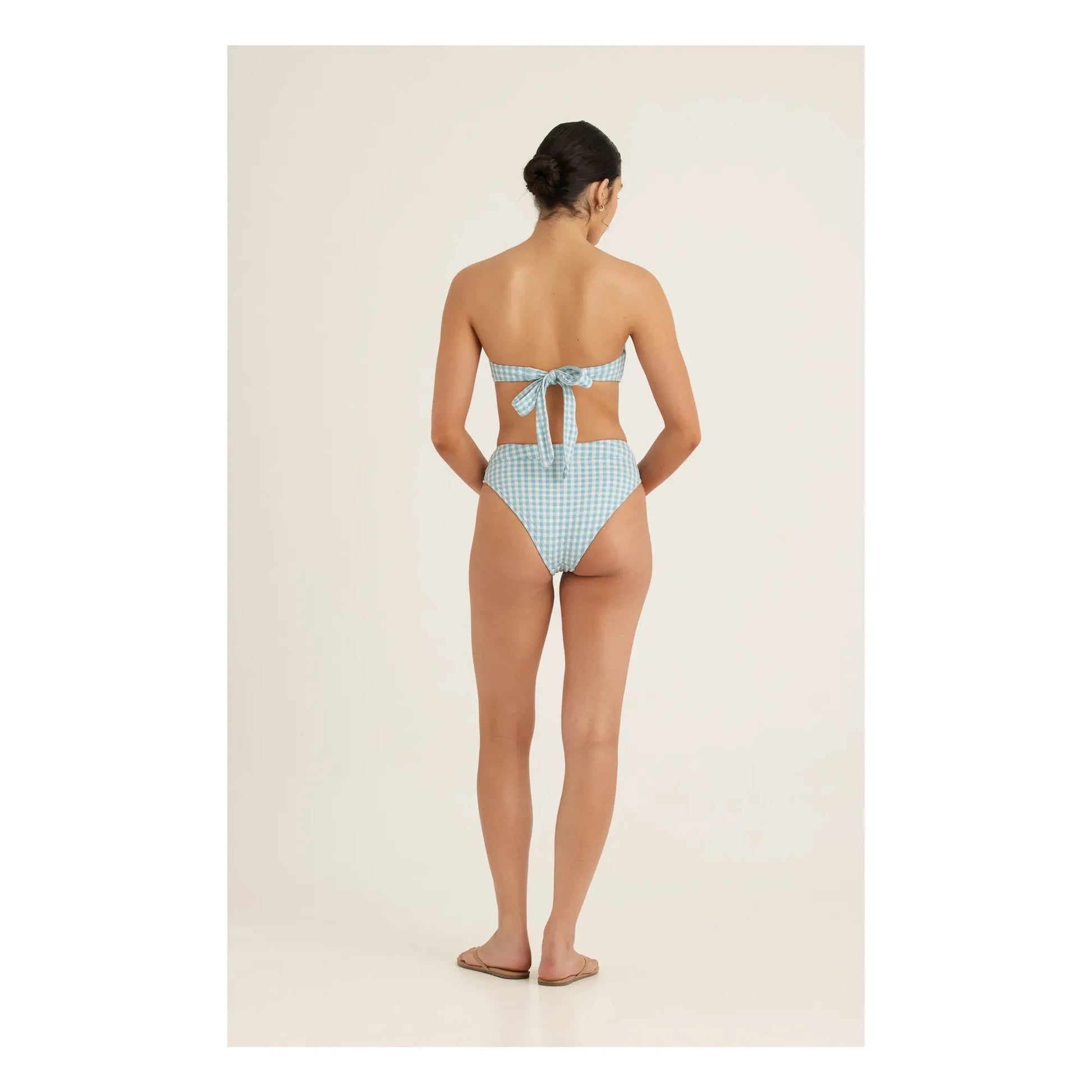 Peony - Bas de Maillot Vichy | Blue