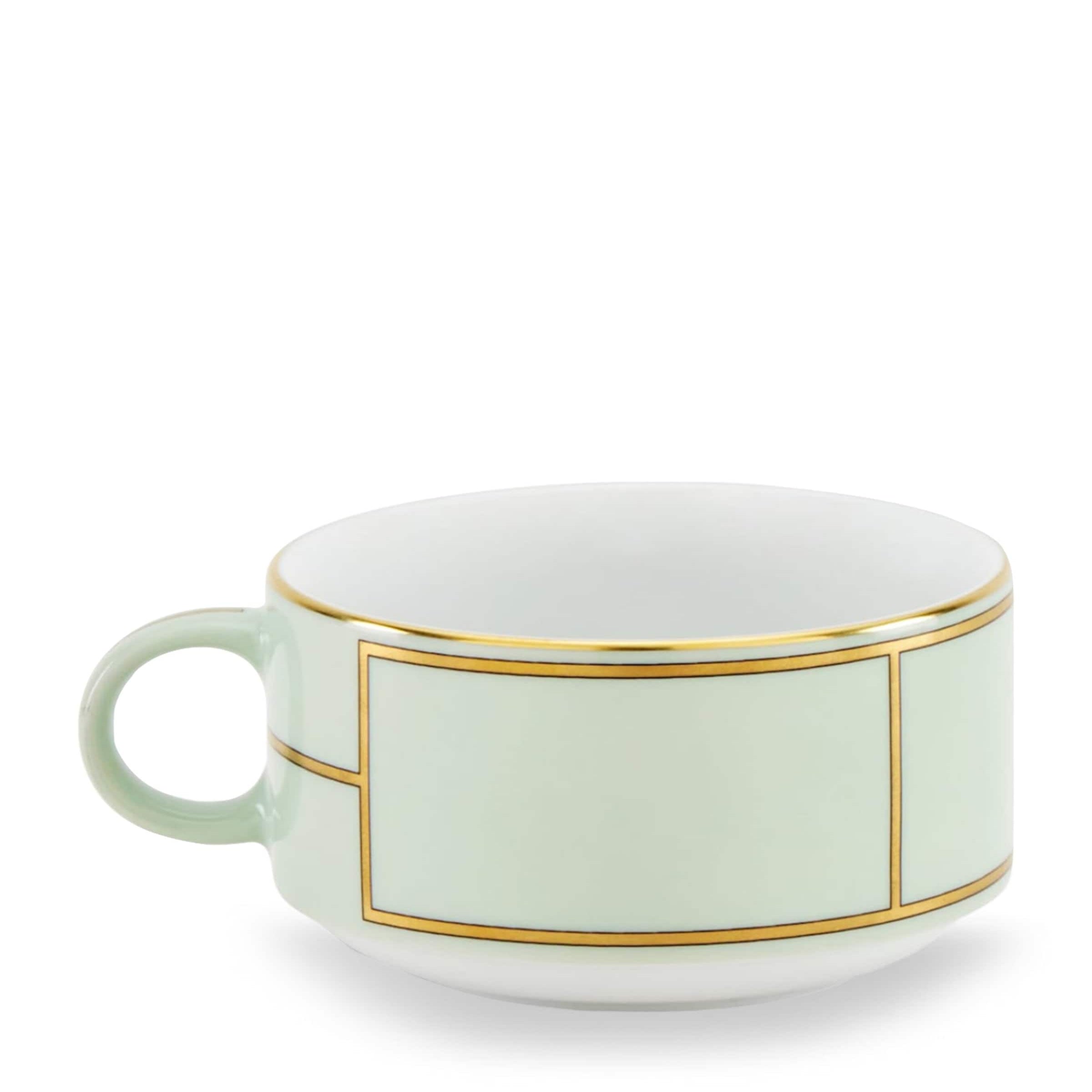 GINORI 1735 Porcelain Colonna Diva Verde Teacup (245ml)