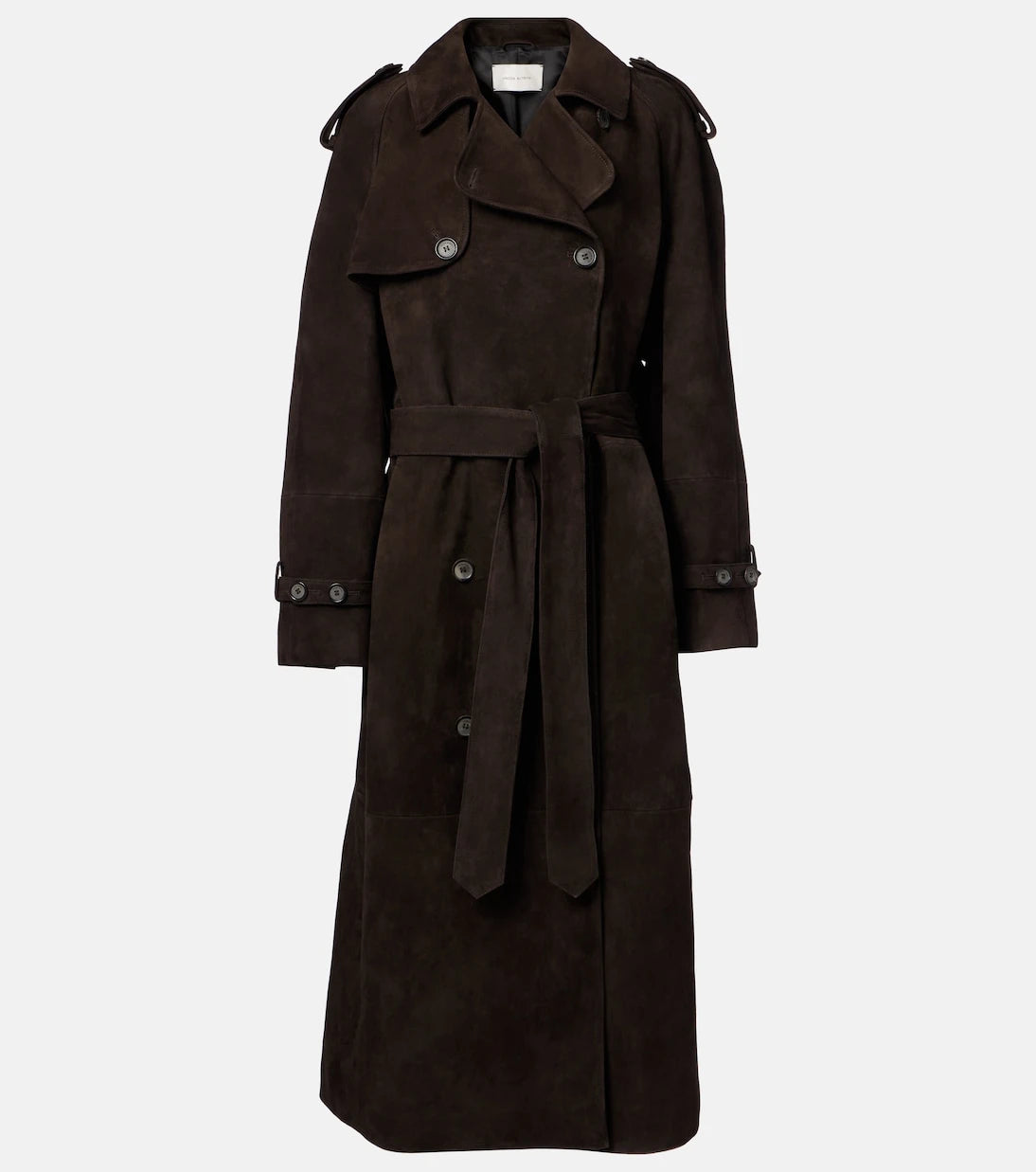 Magda Butrym - Double-breasted suede trench coat