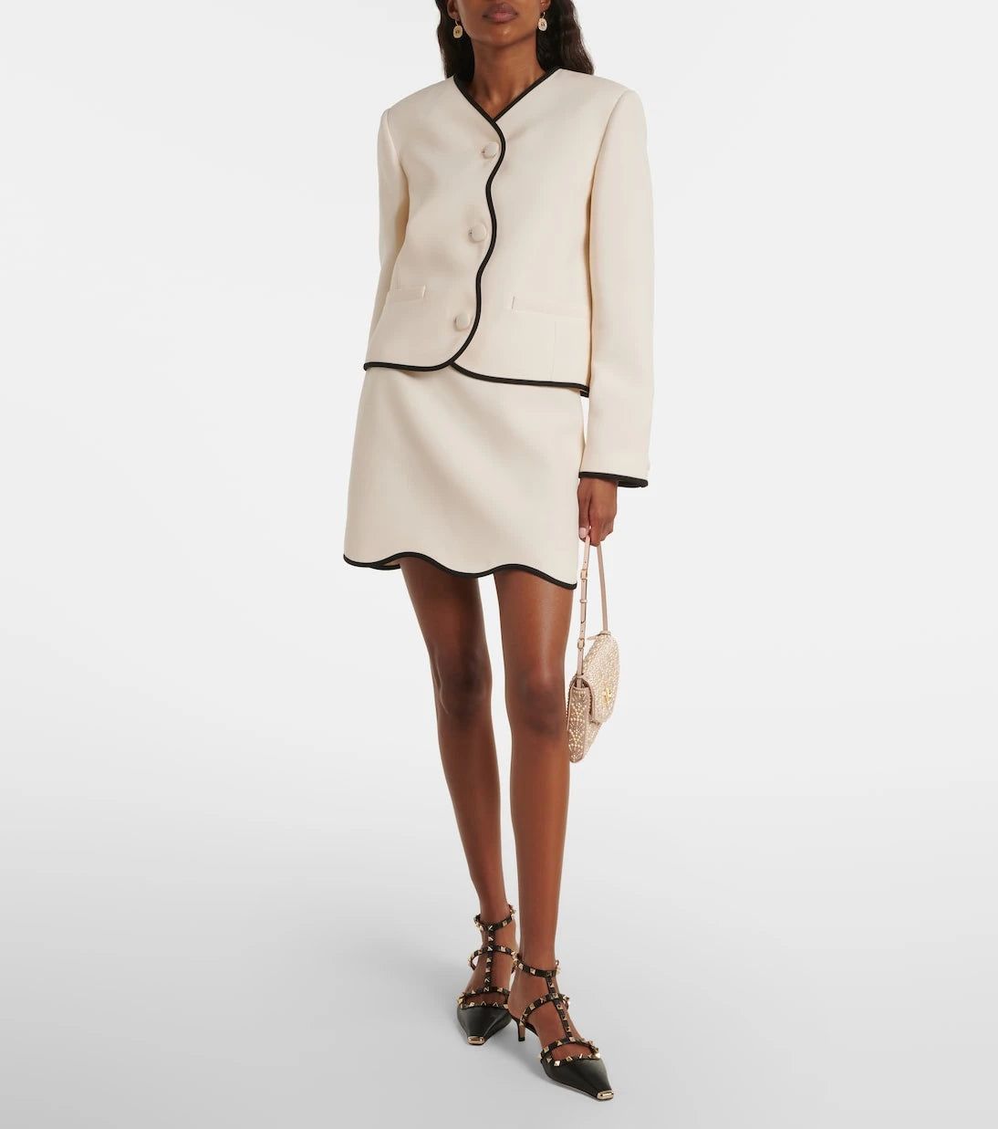 Valentino - Crepe Couture scalloped jacket