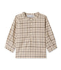 Cotton-Wool Check Half-Button Shirt (6-18 Months)
