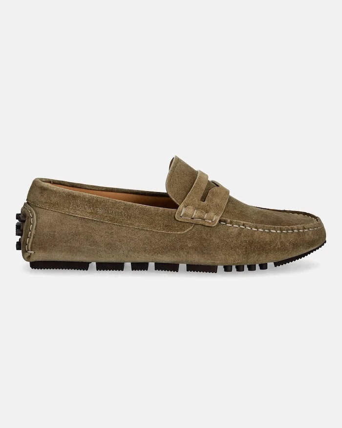 Emporio Armani erkek süet mokasen