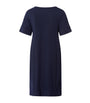 Hanro Navy Short-Sleeve Nightdress