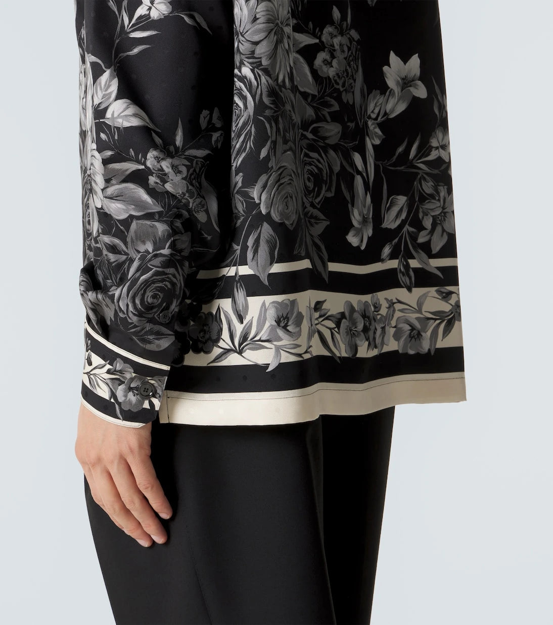 Dolce&Gabbana - Floral polka-dot silk shirt