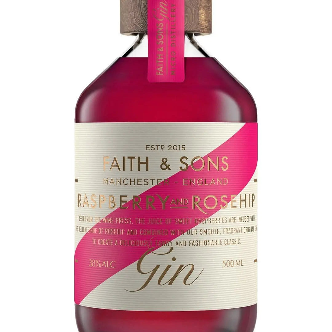 Faith & Sons Raspberry & Rosehip Gin, 50 cl