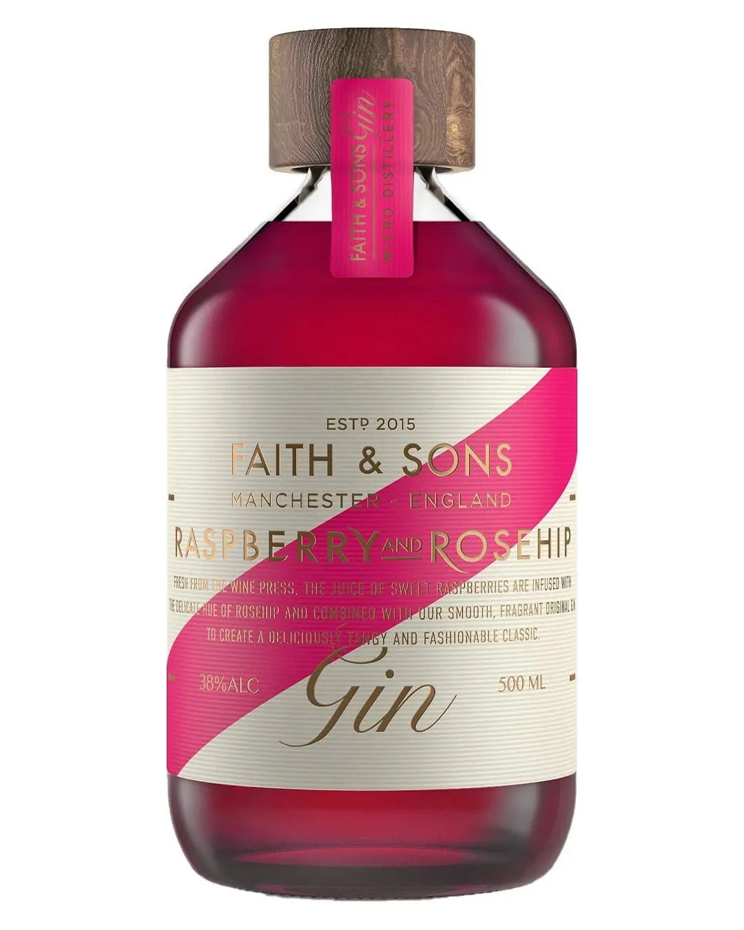 Faith & Sons Raspberry & Rosehip Gin, 50 cl