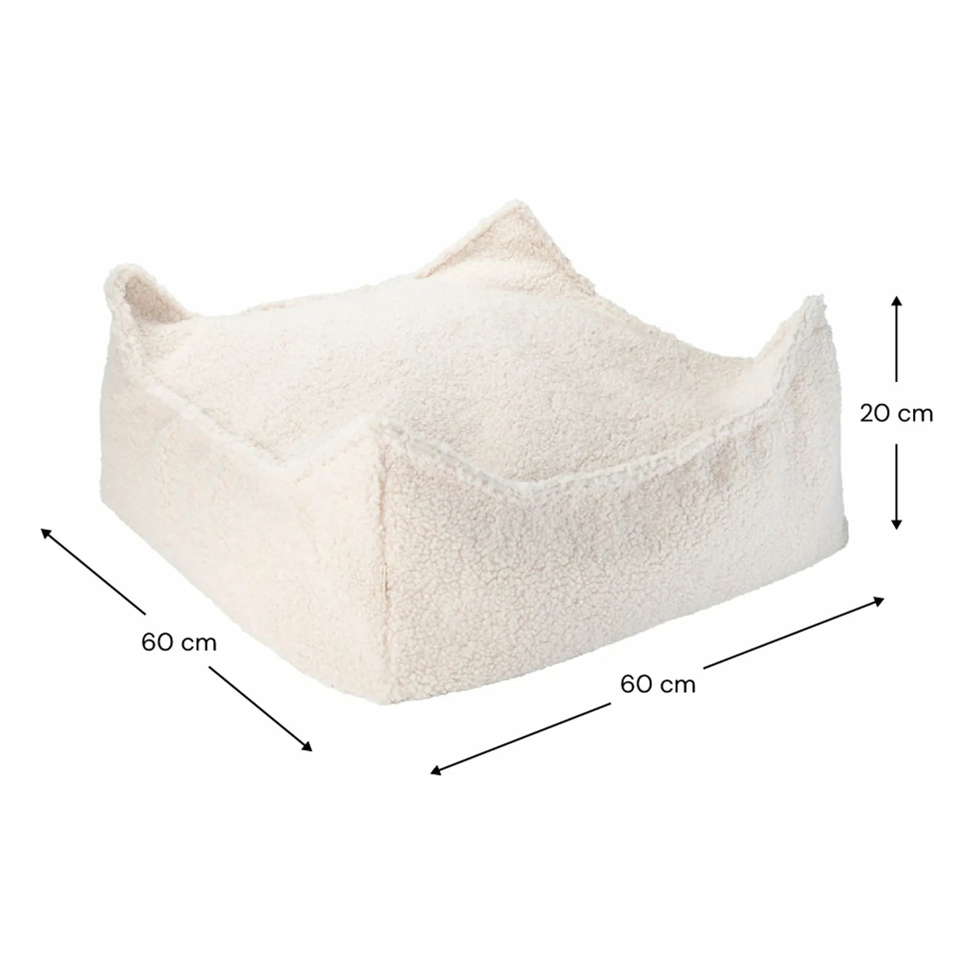 Wigiwama - Ottoman in teddy | Ecru
