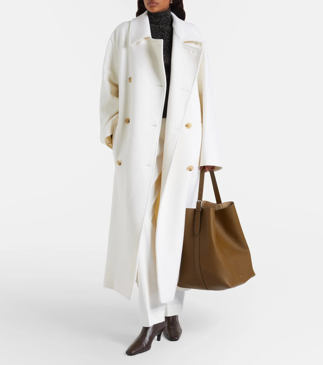 Toteme - Large leather tote bag