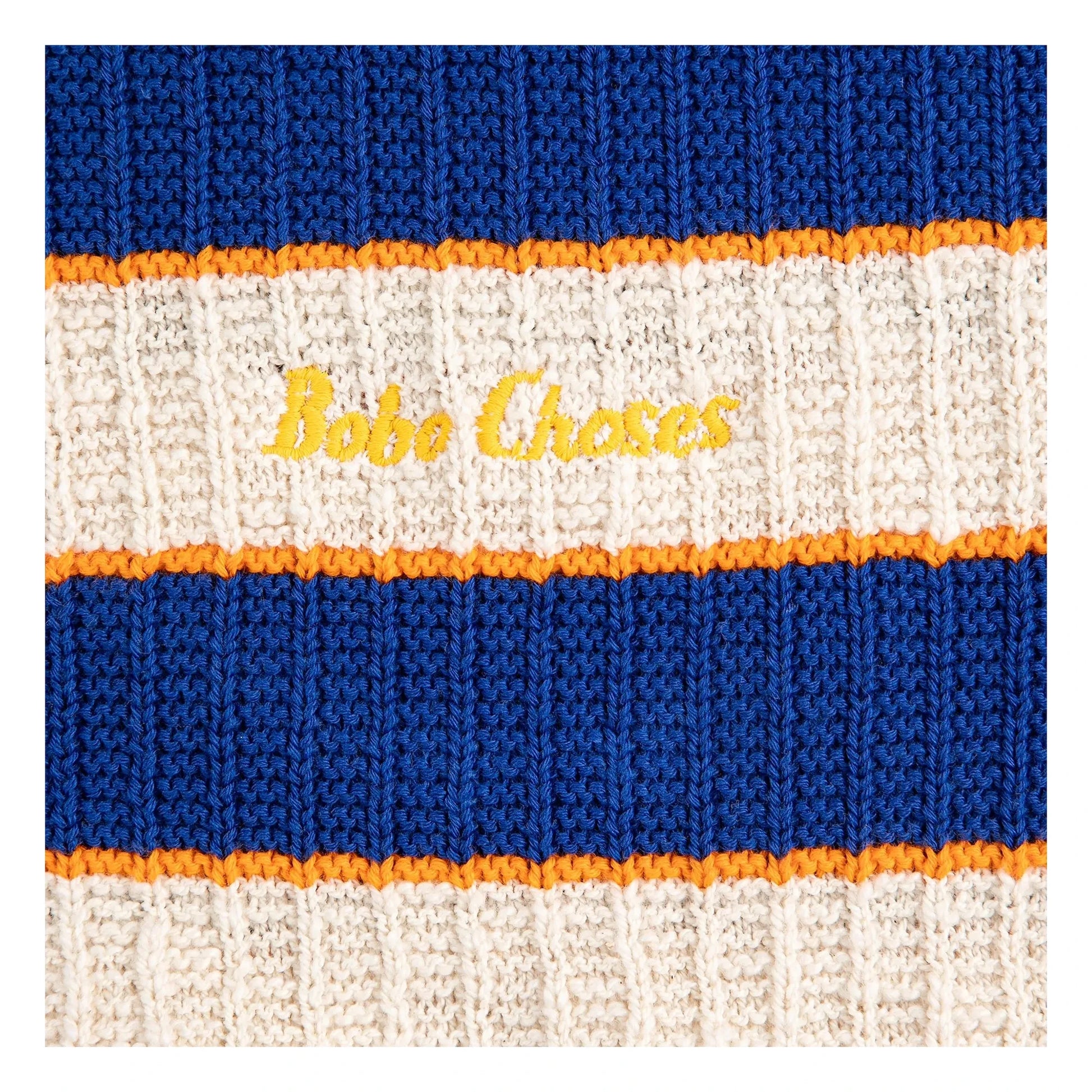 Bobo Choses - Striped Organic Cotton Sweater | Heather beige