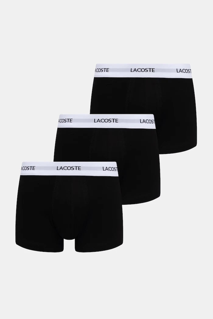 Lacoste erkek pamuklu elastan dar kesim boxer 3'lü