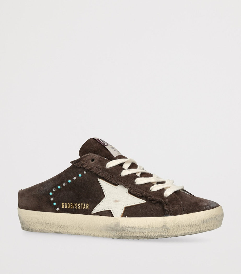 Brown Suede Super-Star Sabot Sneakers