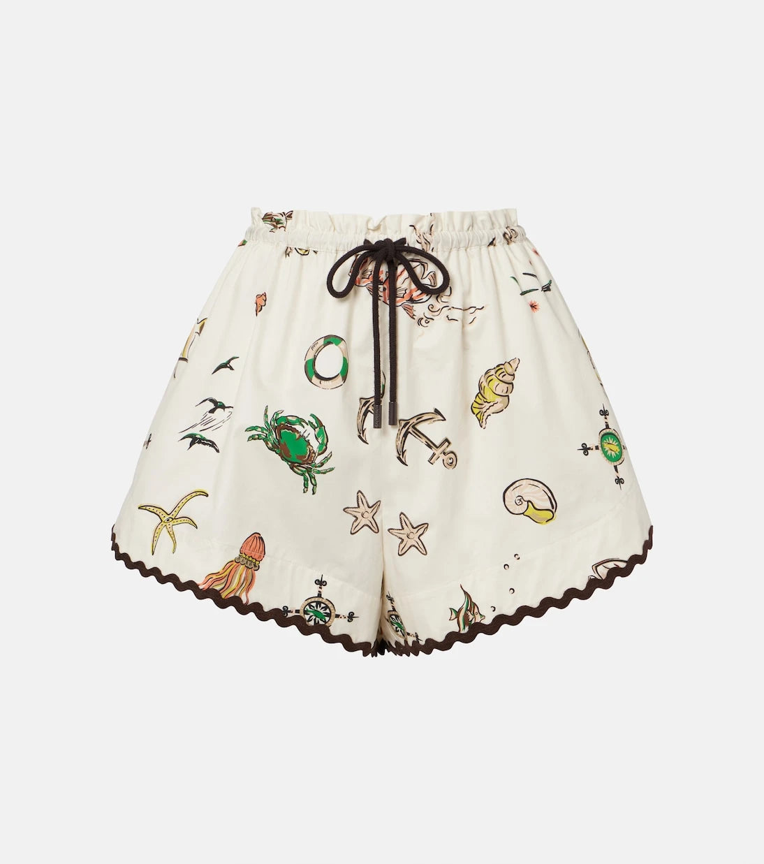 Alémais - Printed cotton shorts