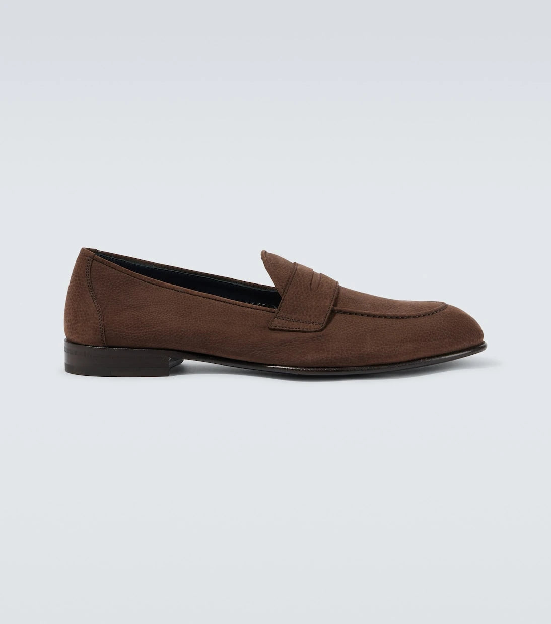 Brioni - حذاء لوفر Appia الجلدي بقصّة البيني