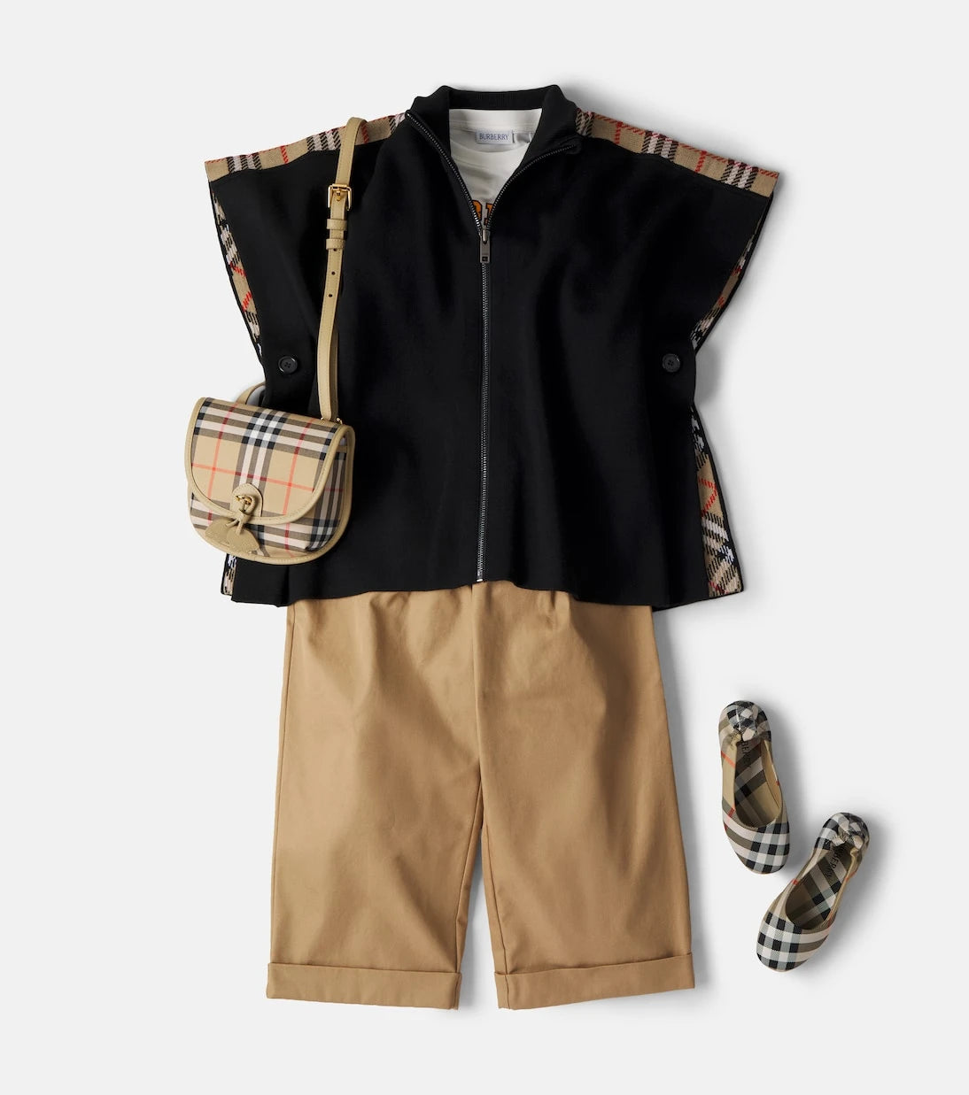 Burberry Kids - Wool-blend cape