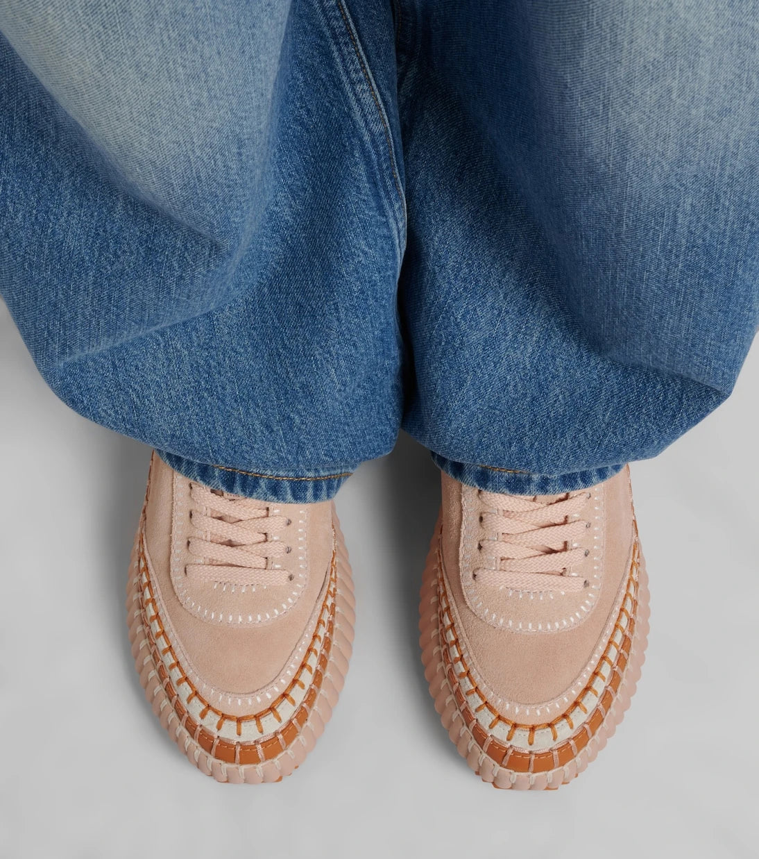 Chloé - Nama suede platform sneakers
