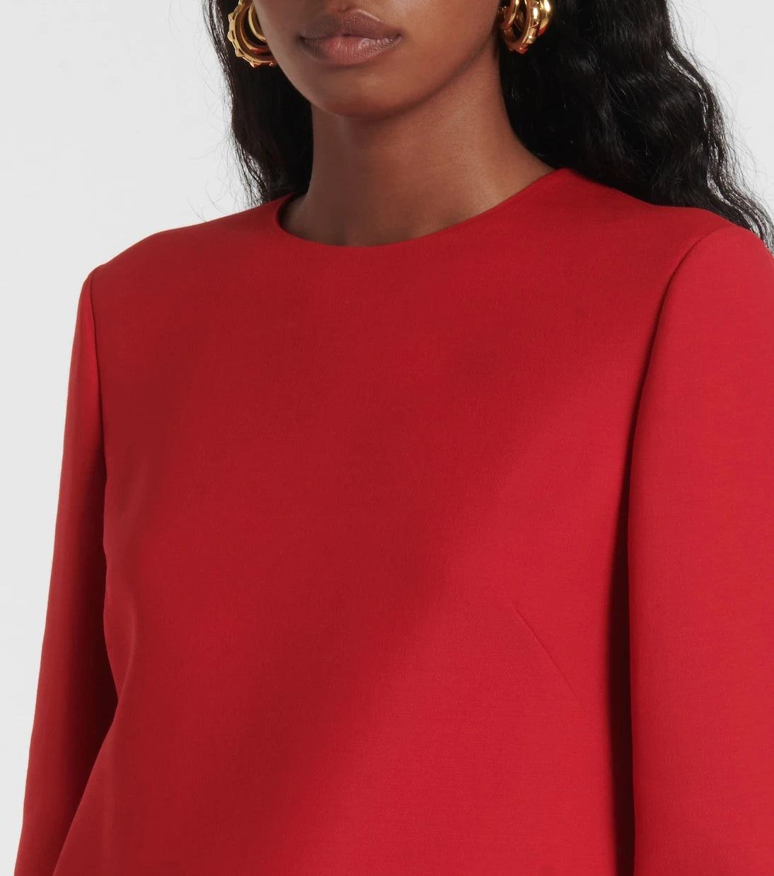 Valentino - Crepe Couture ruffled minidress