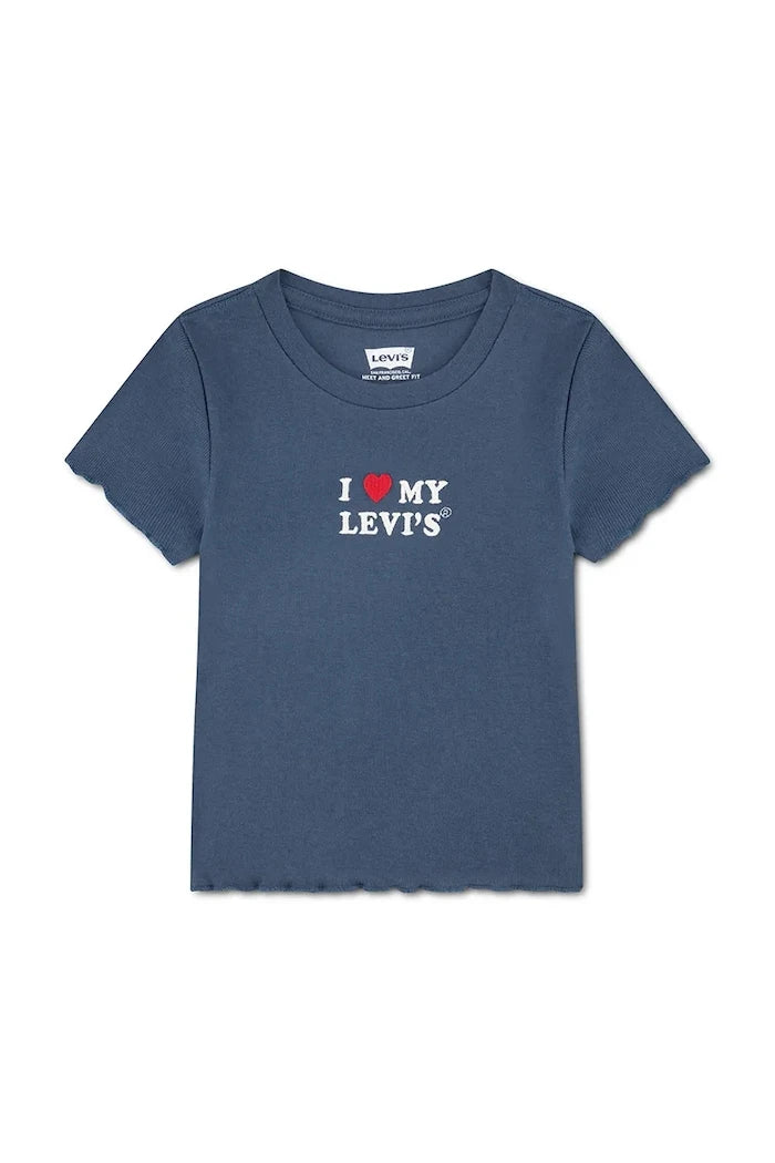 Levi's Çocuk Pamuklu Tişört I HEART MY LEVIS TOP