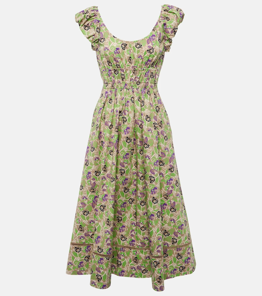 Tory Burch - Floral cotton midi dress