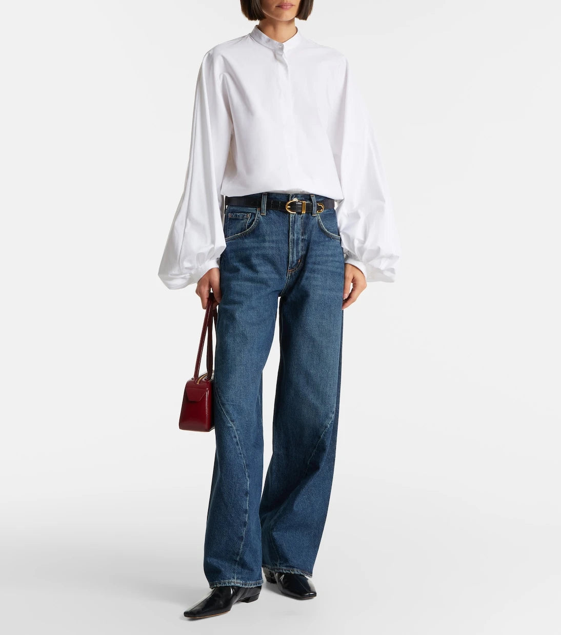 Agolde - Twist mid-rise wide-leg jeans