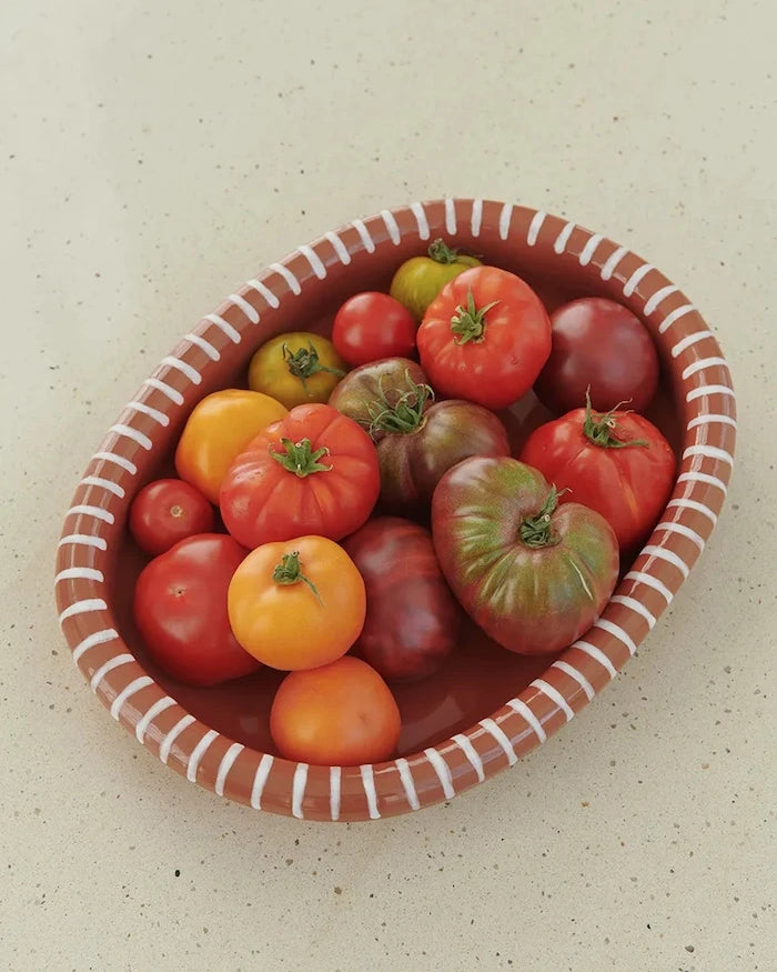 HAY terracotta servis tabağı 36 x 27 x 6 cm
