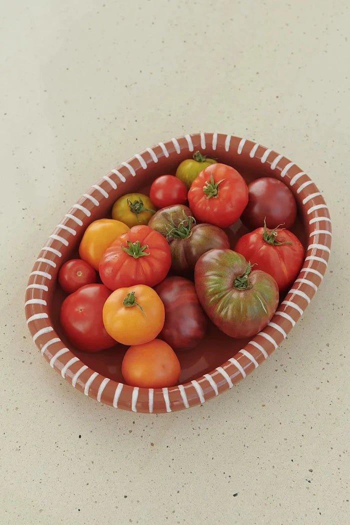 HAY terracotta servis tabağı 36 x 27 x 6 cm